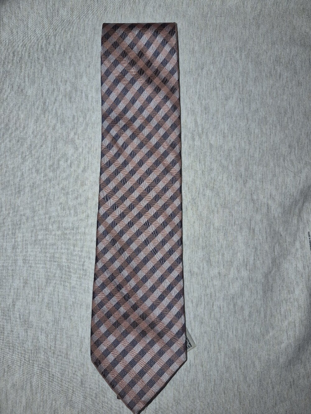 🅱️ Scappino Men's Brown Plaid Dress Tie - Stylish Checked Pattern